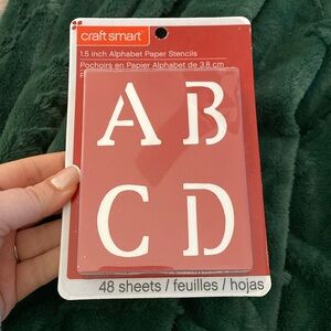 Craft smart alphabet paper stencils